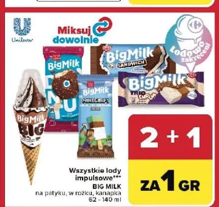 Lody impulsowe Big Milk