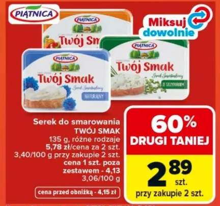Serek do smarowania Twój Smak naturalny Piątnica