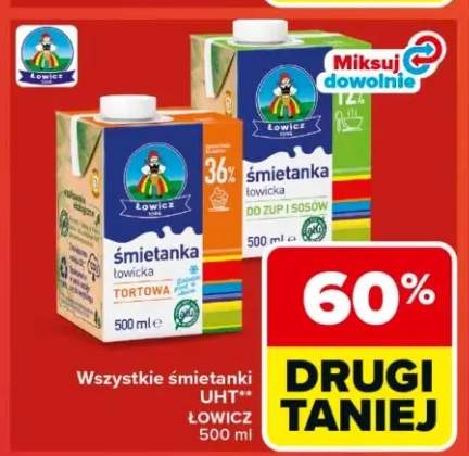 Śmietanka Łowicz do zup i sosów 12%