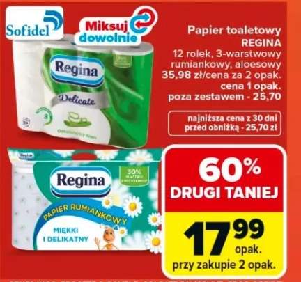 Papier toaletowy Regina Rumiankowy 12-pak