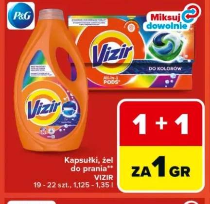 Kapsułki, żel do prania Vizir