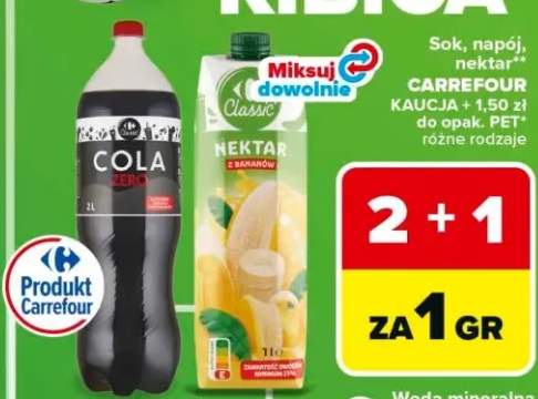 Napój Cola Zero Carrefour