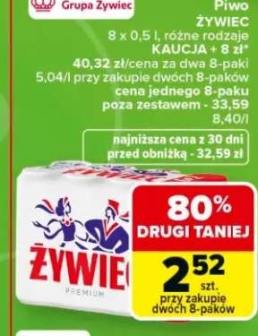 Piwo Żywiec Premium 8-pak 0,5l