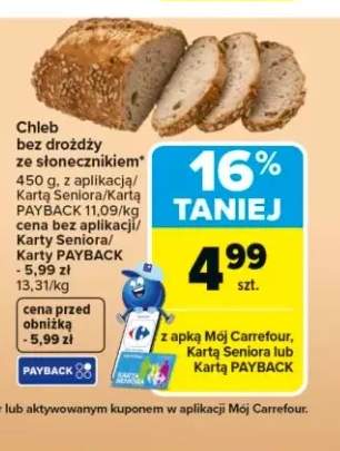 Chleb bez drożdży ze słonecznikiem