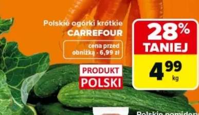 Ogórki krótkie polskie Carrefour