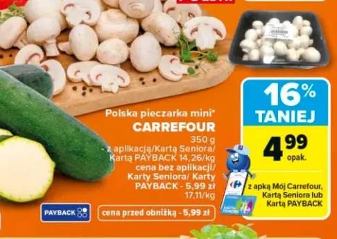 Pieczarka mini polska Carrefour