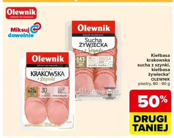 Kiełbasa żywiecka Olewnik plastry