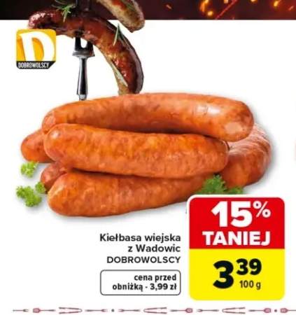 Kiełbasa wiejska z Wadowic DOBROWOLSCY