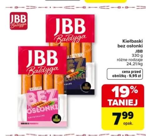 Kiełbaski bez osłonki JBB