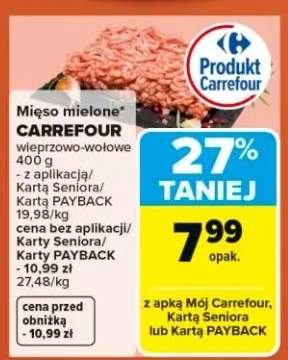 Mięso mielone wieprzowo-wołowe CARREFOUR