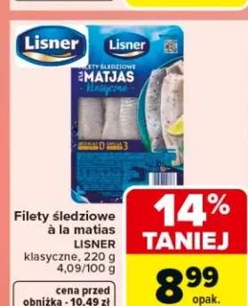 Filety śledziowe à la matias klasyczne LISNER