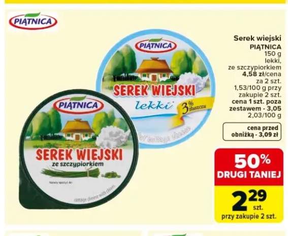 Serek wiejski PIĄTNICA lekki