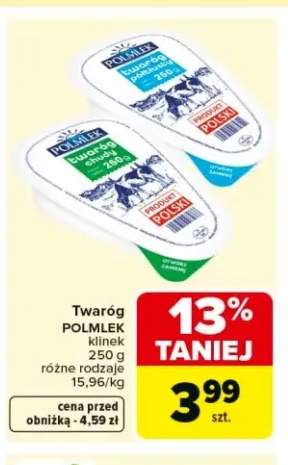 Twaróg POLMLEK klinek