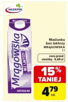Maślanka bez laktozy MRĄGOWSKA