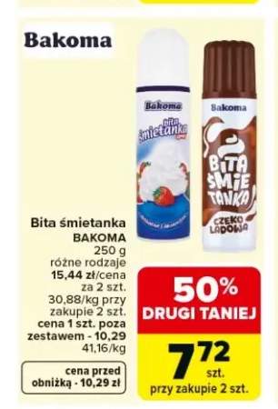 Bita śmietanka BAKOMA 250g