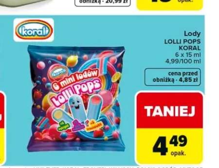 Lody Lolli Pops Koral