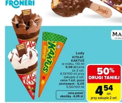Lody w rożku KitKat