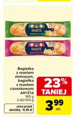 Bagietka z masłem ziołowym ARYZTA