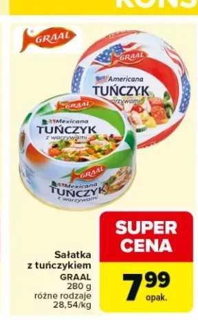 Sałatka z tuńczykiem Americana Graal