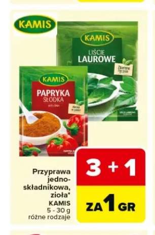 Przyprawa jednoskładnikowa Liście laurowe Kamis