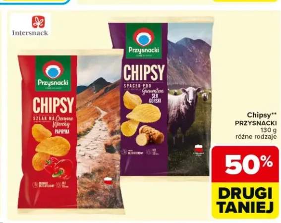 Chipsy Przysnacki Szlak na Czerwone Wierchy papryka
