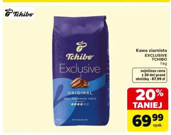 Kawa ziarnista Tchibo Exclusive