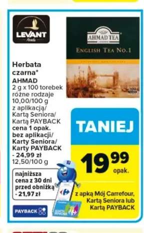 Herbata czarna Ahmad English Tea No.1 100-pak
