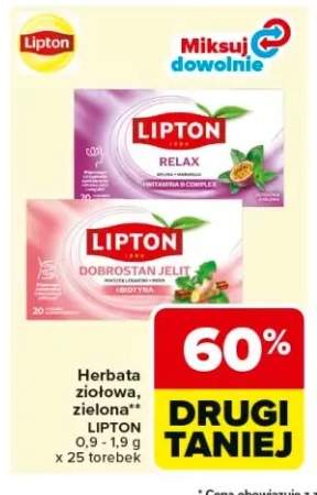 Herbata ziołowa Lipton Relax 25-pak