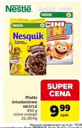 Płatki śniadaniowe Nestle Cini Minis