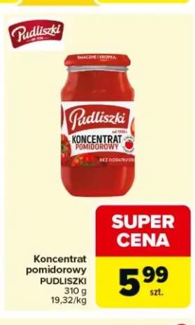 Koncentrat pomidorowy Pudliszki