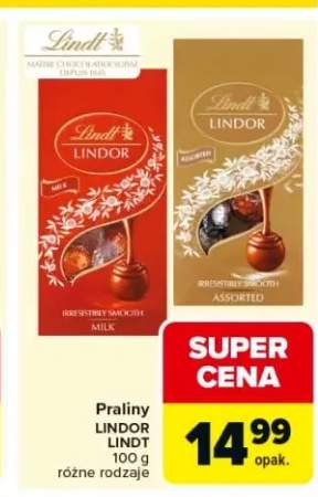 Praliny Lindor Lindt Milk