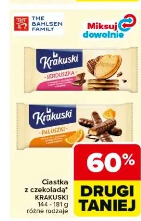 Ciastka z czekoladą Krakuski Paluszki