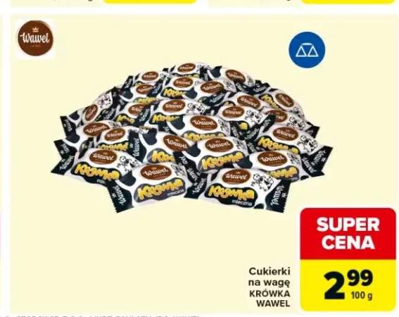 Cukierki na wagę Krówka Wawel