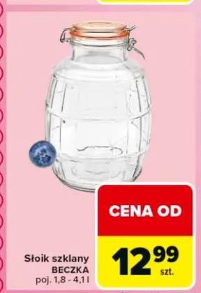 Słoik szklany Beczka 1,8-4,1l
