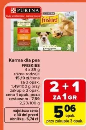 Karma dla psa PURINA Friskies w galaretce 4-pak 85g