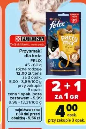 Przysmaki dla kota PURINA felix Party Mix Original 45-60g