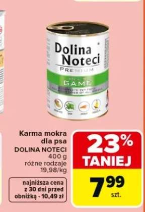 Karma mokra dla psa Dolina Noteci Premium Rich in Game
