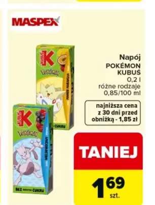 Napój Pokémon Kubuś