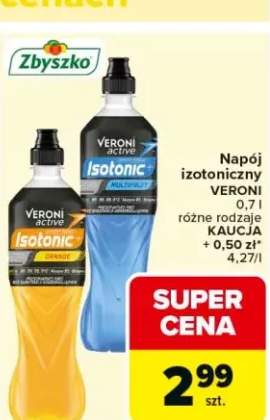 Napój izotoniczny VERONI Isotonic Orange