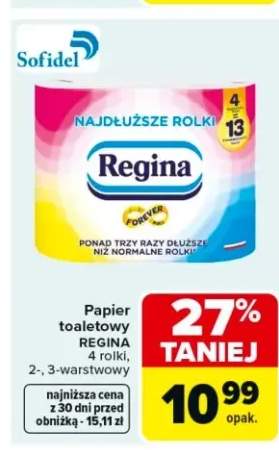 Papier toaletowy Regina 3-warstwowy 4-pak