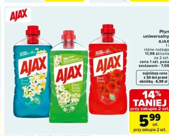 Płyn uniwersalny Ajax Intense Freshness