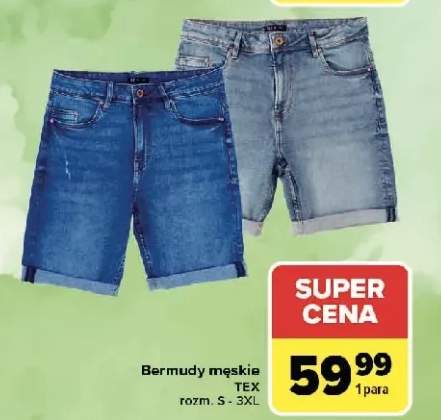 Bermudy męskie TEX rozm. S-3XL