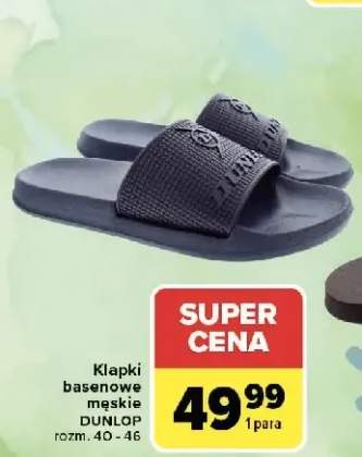 Klapki basenowe męskie DUNLOP rozm. 40 - 46