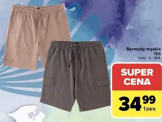 Bermudy męskie TEX rozm. S-3XL