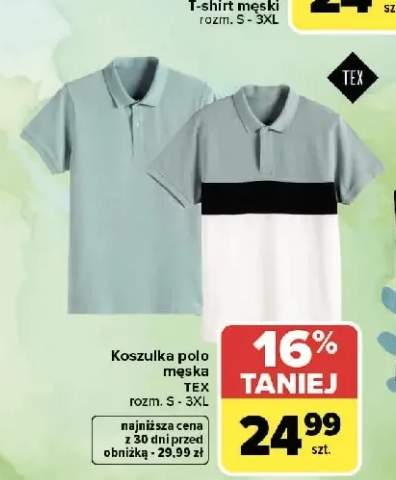 Koszulka polo męska TEX rozm. S - 3XL