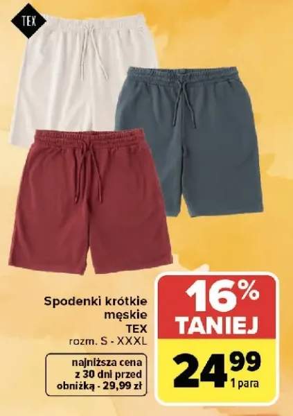 Spodenki krótkie męskie TEX