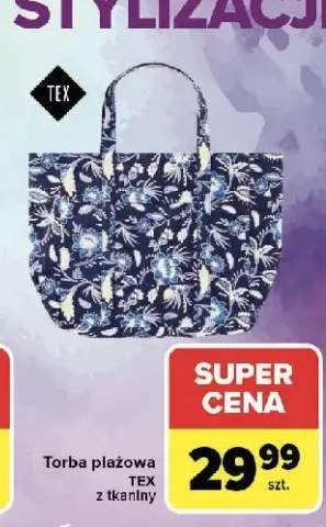 Torba plażowa TEX z tkaniny