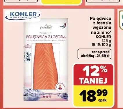 Polędwica z łososia wędzona na zimno KOHLER