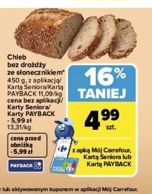 Chleb bez drożdży ze słonecznikiem