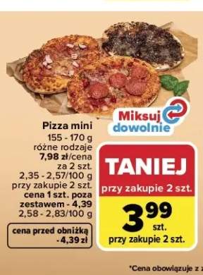 Pizza mini z salami 155-170g